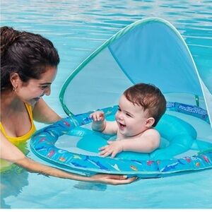 SwimWays Baby Spring Float Sun Canpoy Blue